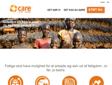 Tablet Screenshot of care.dk