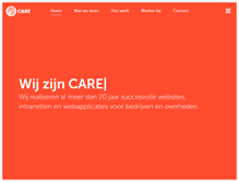 Tablet Screenshot of care.nl