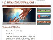 Tablet Screenshot of care.org.sg